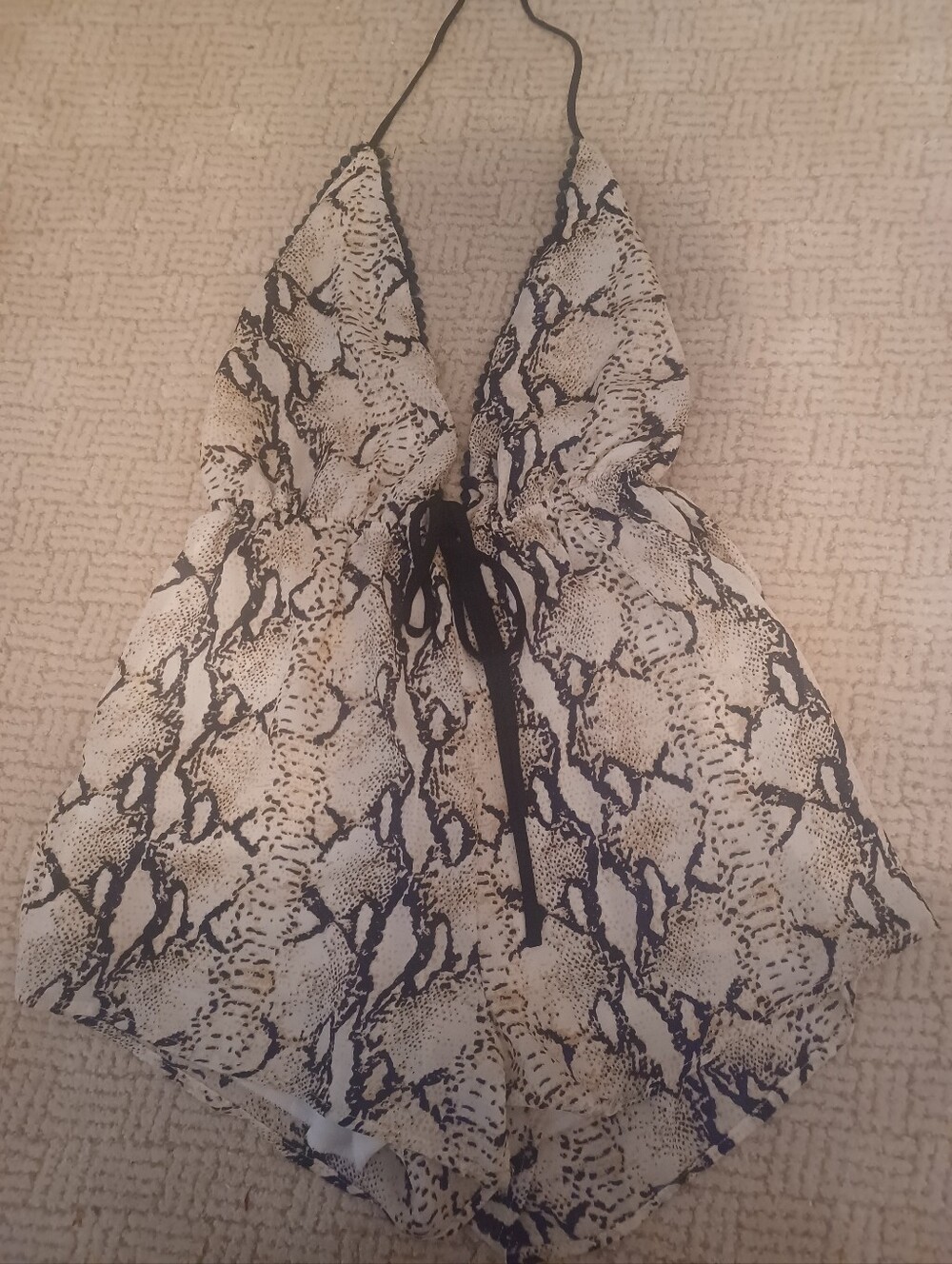 Missguided Halter Romper. Size 4